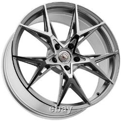 (Set of 4) Defy D11 17x7.5 5x4.5 +38mm Silver Wheels Rims 17 Inch