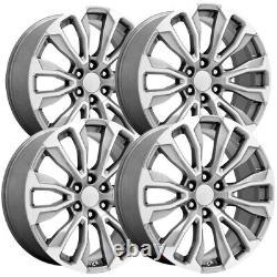 (Set of 4) Performance Replicas PR211 AT4 26x10 6x5.5 +31mm Silver Wheels Rims