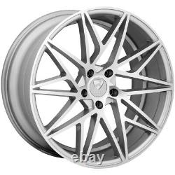 (Set of 4) Ravetti M5 20x8.5 5x112 +35mm Silver Wheels Rims 20 Inch