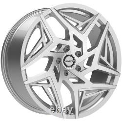 (Set of 4) Shift H36 Valve 20x8.5 5x112 +35mm Silver Wheels Rims 20 Inch