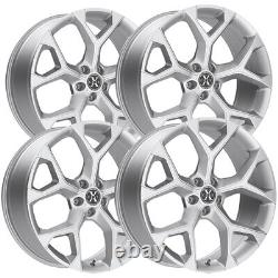 (Set of 4) Xcess X05 20x8.5 5x100 +35mm Silver Wheels Rims 20 Inch