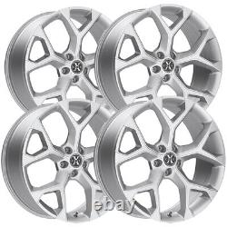 (Set of 4) Xcess X05 20x8.5 5x4.5 +35mm Silver Wheels Rims 20 Inch