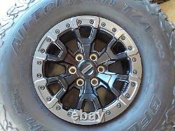 Set of 5 Factory Ford Bronco Raptor 17x8.5 wheels on 37x12.50R17 tires DOT 4122