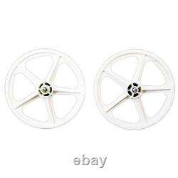 Skyway Tuff II 16 5 Spoke White, Wheel, Front and Rear, 16'' / 305, Bolt-on