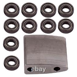 Small Wheel Holder & wheels Kit for 2x72 Belt Grinder Fits 2 Wide Belts 1/2