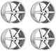 Sothis Sc0022010544+40sm Set Of 4 Rims Sc002 20x10 +40mm Offset Silver Machined
