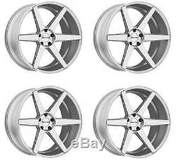 Sothis SC0022010547+40SM Set of 4 Rims SC002 20x10 +40MM Offset Silver Machined