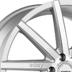 Strada Sega Wheels 20x8.5 (35, 5x114.3, 72.6) Silver Rims Set of 4