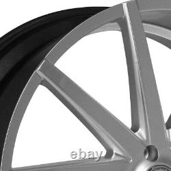 Strada Sega Wheels 24x9 (35, 5x114.3, 72.6) Silver Rims Set of 4