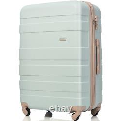 Suitcase Hard Shell Travel Trolley 4 Wheels Hand Small Large Luggage 20/24/28