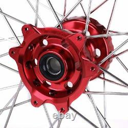 Supermoto 17 CNC Wheels Set& Brake rotors For Honda CRF450R CRF250R 2015-2018