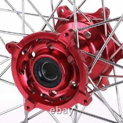 Supermoto 17 CNC Wheels Set& Brake rotors For Honda CRF450R CRF250R 2015-2018