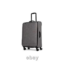 Swiss Mobility YYZ 3-Piece Polyester 4-Wheel Spinner Luggage Set Charcoal