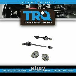 TRQ Front CV Axle Shafts & Wheel Hub Bearing Assemblies Set of 4 for Accord