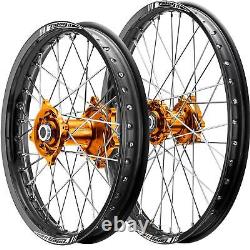 Talon KTM Small Wheel 85 Orange Pro Hub Black Talon Rim 12-20 Set Of Wheels