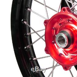 Talon NEW Mx Yamaha WR250F WR450F Black Red SM Pro Platinum Dirt Bike Wheel Set