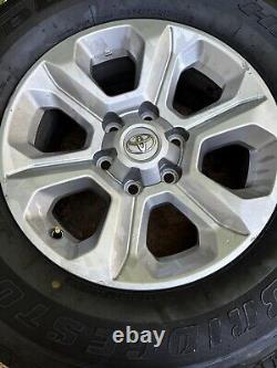 Toyota 17 Inch Rims Set Of 4 Wheels And Tires (Bridgestone Dueler H/T 265/70R17)