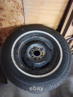 Vintage Dodge wheels tires 13 small bolt pattern white walls Maxxis set of 4