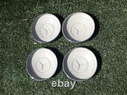 Vintage Mercedes Benz Small Hubcaps Wheel Center Caps Dog Dish Covers Set of 4