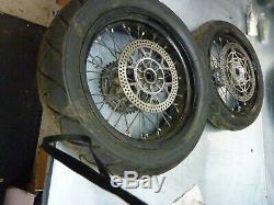 Wheel set front rear tires DRZ400SM drz 400 sm Suzuki 05 -18 #AA3
