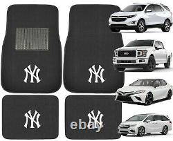 11pc Mlb New York Yankees Car Truck Floor Mats Couvertures De Siège Couverture De Volant