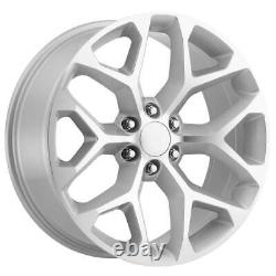 22x9 Roues de machine en argent Strada Replica R176 Flocon de neige 6x5.5/6x139.7 31 Ensemble o