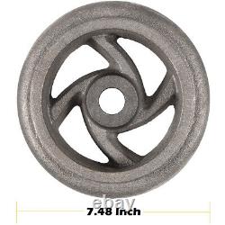 4Pack Mining Ore Car Small Track Mine Cart Wheel Cast Iron 7 1/4 Dia Fit for LG  <br/> 

  <br/>Traduction en français: 	 		<br/>
4Pack Petite Roue de Chariot de Mine de Piste de Minerai de Fer Moulé 7 1/4 Dia Convient pour LG