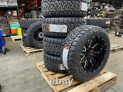 5 20x10 Ion 141 33 Amp At Black Wheel Tire Package Set 5x5 Jeep Wrangler Jk Jl