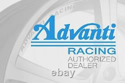 Adanti Racing Storm S1 Roues 15x7 (35, 4x100, 73.1) Rims Noirs Ensemble De 4