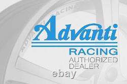 Adanti Racing Storm S1 Roues 15x8 (25, 4x100, 73.1) Rims Noirs Ensemble De 4