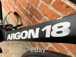 Argon 18 E-112 Tri Vélo. Petit 51-53 CM Carbone Wheelset! Bin Comprend Puissancemètre