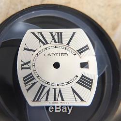 Authentique Cartier Roadster Petit Cadran Argent, Mains Et Date Roue