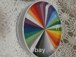 Ensemble De 8 Pièces Novogratz Rainbow Prism Plate Color Wheel Small And Large Céramique
