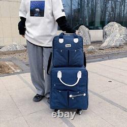 Ensemble de 2 pièces : sac à roulettes pour femme, sac à dos de voyage pour fille, sac à roulettes pour valise de trolley