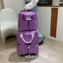 Ensemble de 2 pièces : sac à roulettes pour femmes, sac à dos de voyage pour filles, sac à roulettes, valise
