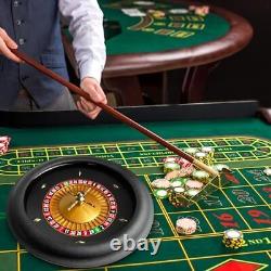 Ensemble de roue de roulette professionnelle ABS de 18 pouces, ensemble de roulette de qualité casino avec