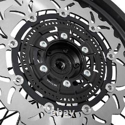 Ensemble de roues à rayons avant et arrière de 19 pouces + 17 pouces avec jantes noires et disque pour Honda CB 400 X CB400X
