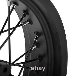 Ensemble de roues à rayons avant et arrière de 19 pouces + 17 pouces avec jantes noires et disque pour Honda CB 400 X CB400X