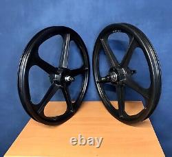 Ensemble de roues composées Skyway Tuff II 16 X 1.75 à 5 rayons noirs (WHL-1800P)