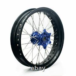 Ensemble de roues de 17 pouces pour Suzuki DR-Z 400SM Supermoto 3.5 à l'avant et 4.25 à l'arrière DRZ400SM 00-24