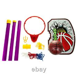 Free Standing Basketball Hoop Net Backboard Stand Set Roues Portables Réglables