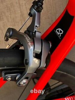 Giant Tcr Advanced Sl 2 Full Carbon Road Bike Avec Slr Carbon Wheelset Neon Red