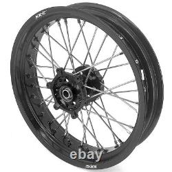 Jantes Supermoto KKE 17 pour Suzuki DRZ400SM 2005-2024 Ensemble de jantes noires Motard