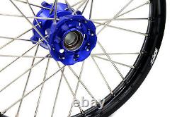 Kek 17''14'' Small Kid’s Wheels Rims Set For Tc85 85 Sx 2003-2020 Mini Blue Hub