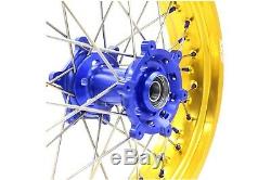 Kke 17 Pouces Supermoto Wheel Set Suzuki Drz400sm 2005-2018 Drz400 E Or Rim
