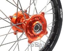 Kke Wheels 1.417 & 1.614 Pour Ktm85 Sx Petites Roues Jantes Set Orange 2003-2018