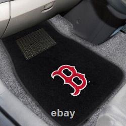 New Mlb Boston Red Sox Car Truck Floor Mats Housses De Siège Et Couverture De Volant
