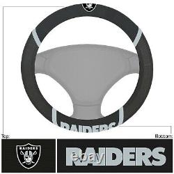 New NFL Oakland Raiders Car Truck Floor Mats Housses De Siège Et Couverture De Volant
