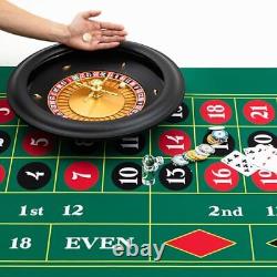 Roue de roulette professionnelle en ABS de 18 pouces, Ensemble de roulette de qualité casino avec