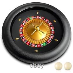 Roue de roulette professionnelle en ABS de 18 pouces, ensemble de roulette de qualité casino avec...